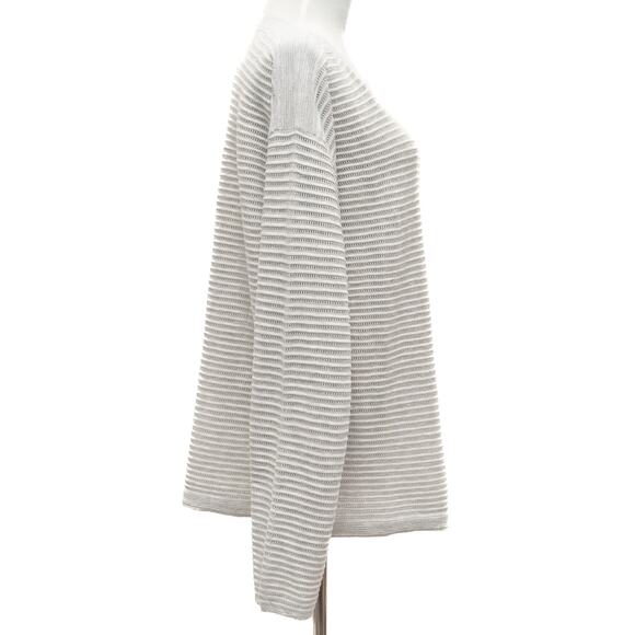 One Grey Day Gray Cotton Sweater Size Large - Picture 4 of 11